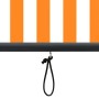 Estor enrollable de exterior blanco y naranja 60x250 cm de vidaXL, Persianas y estores - Ref: Foro24-145945, Precio: 39,88 €,...