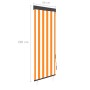 Estor enrollable de exterior blanco y naranja 60x250 cm de vidaXL, Persianas y estores - Ref: Foro24-145945, Precio: 39,88 €,...