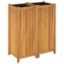Jardinera con forro madera maciza de acacia 84x42x100 cm de , Maceteros y jardineras - Ref: Foro24-366439, Precio: 162,53 €, ...
