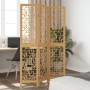 Biombo separador de 3 paneles madera maciza paulownia marrón de , Divisores de ambientes - Ref: Foro24-358861, Precio: 81,43 ...