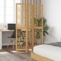 Biombo separador de 3 paneles madera maciza paulownia marrón de , Divisores de ambientes - Ref: Foro24-358861, Precio: 81,43 ...