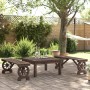 Bancos de jardín 2 unidades madera maciza de abeto de , Sillas de jardín - Ref: Foro24-3207136, Precio: 210,87 €, Descuento: %