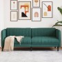 Sofá de 3 plazas tela verde oscuro de , Sofás - Ref: Foro24-372617, Precio: 313,26 €, Descuento: %