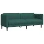 Sofá de 3 plazas tela verde oscuro de , Sofás - Ref: Foro24-372617, Precio: 307,74 €, Descuento: %