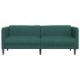 Sofá de 3 plazas tela verde oscuro de , Sofás - Ref: Foro24-372617, Precio: 313,26 €, Descuento: %