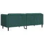 Sofá de 3 plazas tela verde oscuro de , Sofás - Ref: Foro24-372617, Precio: 307,74 €, Descuento: %