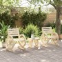 Juego de muebles de jardín 3 piezas madera maciza de abeto de , Conjuntos de jardín - Ref: Foro24-3207129, Precio: 247,81 €, ...
