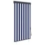 Estor enrollable de exterior azul y blanco 80x250 cm de vidaXL, Persianas y estores - Ref: Foro24-145949, Precio: 42,16 €, De...