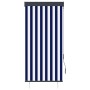 Estor enrollable de exterior azul y blanco 80x250 cm de vidaXL, Persianas y estores - Ref: Foro24-145949, Precio: 42,70 €, De...