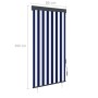 Estor enrollable de exterior azul y blanco 80x250 cm de vidaXL, Persianas y estores - Ref: Foro24-145949, Precio: 42,70 €, De...