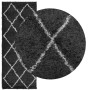 Alfombra de pelo largo moderna PAMPLONA negro y crema 80x200 cm de , Alfombras - Ref: Foro24-375406, Precio: 33,11 €, Descuen...