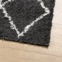 Alfombra de pelo largo moderna PAMPLONA negro y crema 80x200 cm de , Alfombras - Ref: Foro24-375406, Precio: 33,11 €, Descuen...