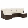 Set sofás de jardín 6 piezas y cojines ratán sintético marrón de , Conjuntos de jardín - Ref: Foro24-3218013, Precio: 328,82 ...