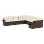 Set de sofás de jardín 10 pzas y cojines ratán sintético marrón de , Conjuntos de jardín - Ref: Foro24-3220712, Precio: 674,3...