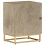 Mesita de noche madera maciza de mango y hierro 40x30x50 cm de , Mesitas de noche - Ref: Foro24-372014, Precio: 144,82 €, Des...