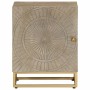 Mesita de noche madera maciza de mango y hierro 40x30x50 cm de , Mesitas de noche - Ref: Foro24-372014, Precio: 147,38 €, Des...