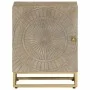 Mesita de noche madera maciza de mango y hierro 40x30x50 cm de , Mesitas de noche - Ref: Foro24-372014, Precio: 144,82 €, Des...