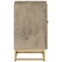 Mesita de noche madera maciza de mango y hierro 40x30x50 cm de , Mesitas de noche - Ref: Foro24-372014, Precio: 147,38 €, Des...