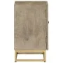 Mesita de noche madera maciza de mango y hierro 40x30x50 cm de , Mesitas de noche - Ref: Foro24-372014, Precio: 144,82 €, Des...