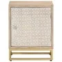 Mesita de noche madera maciza de mango y hierro 40x30x50 cm de , Mesitas de noche - Ref: Foro24-372009, Precio: 77,37 €, Desc...