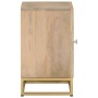 Mesita de noche madera maciza de mango y hierro 40x30x50 cm de , Mesitas de noche - Ref: Foro24-372009, Precio: 78,03 €, Desc...