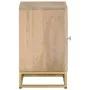 Mesita de noche madera maciza de mango y hierro 40x30x50 cm de , Mesitas de noche - Ref: Foro24-372009, Precio: 77,37 €, Desc...