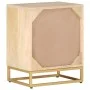 Mesita de noche madera maciza de mango y hierro 40x30x50 cm de , Mesitas de noche - Ref: Foro24-372009, Precio: 77,37 €, Desc...