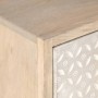 Mesita de noche madera maciza de mango y hierro 40x30x50 cm de , Mesitas de noche - Ref: Foro24-372009, Precio: 78,03 €, Desc...
