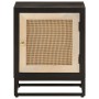 Mesita de noche madera maciza mango y hierro negro 40x30x50 cm de , Mesitas de noche - Ref: Foro24-371999, Precio: 79,94 €, D...