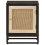 Mesita de noche madera maciza mango y hierro negro 40x30x50 cm de , Mesitas de noche - Ref: Foro24-371999, Precio: 79,24 €, D...