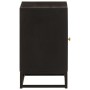 Mesita de noche madera maciza mango y hierro negro 40x30x50 cm de , Mesitas de noche - Ref: Foro24-371999, Precio: 79,94 €, D...