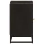Mesita de noche madera maciza mango y hierro negro 40x30x50 cm de , Mesitas de noche - Ref: Foro24-371999, Precio: 79,24 €, D...