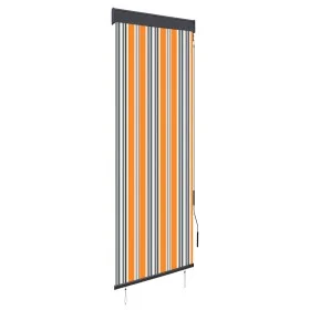 Estor enrollable de exterior amarillo y azul 60x250 cm de vidaXL, Persianas y estores - Ref: Foro24-145944, Precio: 31,38 €, ...
