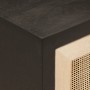 Mesita de noche madera maciza mango y hierro negro 40x30x50 cm de , Mesitas de noche - Ref: Foro24-371999, Precio: 79,94 €, D...