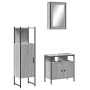 Set de muebles de baño 3 pzas madera contrachapada gris sonoma de , Muebles de baño - Ref: Foro24-3214818, Precio: 152,44 €, ...