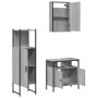 Set de muebles de baño 3 pzas madera contrachapada gris sonoma de , Muebles de baño - Ref: Foro24-3214818, Precio: 152,44 €, ...