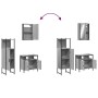 Set de muebles de baño 3 pzas madera contrachapada gris sonoma de , Muebles de baño - Ref: Foro24-3214818, Precio: 152,44 €, ...