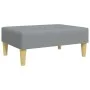Sofá cama de 2 plazas con almohadas y taburete tela gris claro de , Sofás - Ref: Foro24-3216255, Precio: 312,57 €, Descuento: %