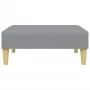 Sofá cama de 2 plazas con almohadas y taburete tela gris claro de , Sofás - Ref: Foro24-3216255, Precio: 312,57 €, Descuento: %