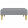 Sofá cama de 2 plazas con almohadas y taburete tela gris claro de , Sofás - Ref: Foro24-3216255, Precio: 300,84 €, Descuento: %