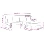 Sofá cama de 2 plazas con almohadas y taburete tela gris claro de , Sofás - Ref: Foro24-3216255, Precio: 312,57 €, Descuento: %