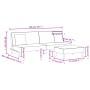 Sofá cama de 2 plazas con almohadas y taburete tela gris claro de , Sofás - Ref: Foro24-3216255, Precio: 300,84 €, Descuento: %