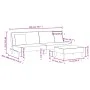 Sofá cama de 2 plazas con almohadas y taburete tela negro de , Sofás - Ref: Foro24-3216257, Precio: 312,58 €, Descuento: %