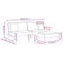 Sofá cama de 2 plazas con almohadas y taburete tela negro de , Sofás - Ref: Foro24-3216257, Precio: 311,91 €, Descuento: %