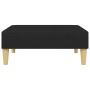 Sofá cama de 2 plazas con almohadas y taburete tela negro de , Sofás - Ref: Foro24-3216260, Precio: 338,59 €, Descuento: %