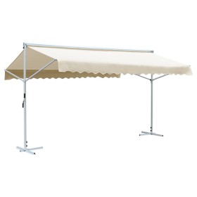 Toldo de pie independiente color crema 600x300 cm de vidaXL, Sombrillas - Ref: Foro24-145884, Precio: 352,42 €, Descuento: %