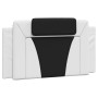 Cama con colchón cuero sintético blanco y negro 100x200 cm de , Camas y somieres - Ref: Foro24-3208781, Precio: 294,85 €, Des...