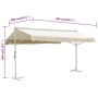 Toldo de pie independiente color crema 600x300 cm de vidaXL, Sombrillas - Ref: Foro24-145884, Precio: 352,42 €, Descuento: %