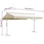 Toldo de pie independiente color crema 600x300 cm de vidaXL, Sombrillas - Ref: Foro24-145884, Precio: 346,70 €, Descuento: %