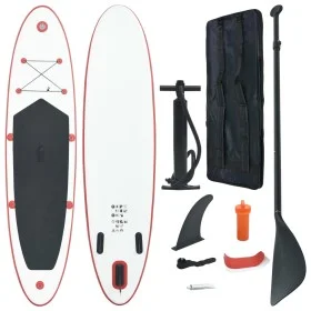 Red and white inflatable SUP paddle surf board set by vidaXL, Paddleboards - Ref: Foro24-92201, Price: 192,26 €, Discount: %